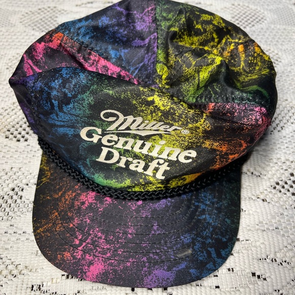 1980’s Miller Genuine Draft Multicolor Cap - Picture 1 of 5